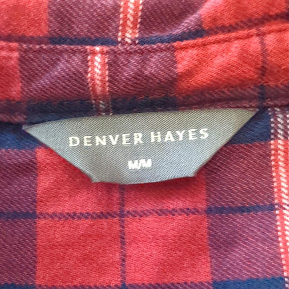 ✨2/$40✨ Denver Hayes longline plaid button up / flannel - Picture 3 of 3